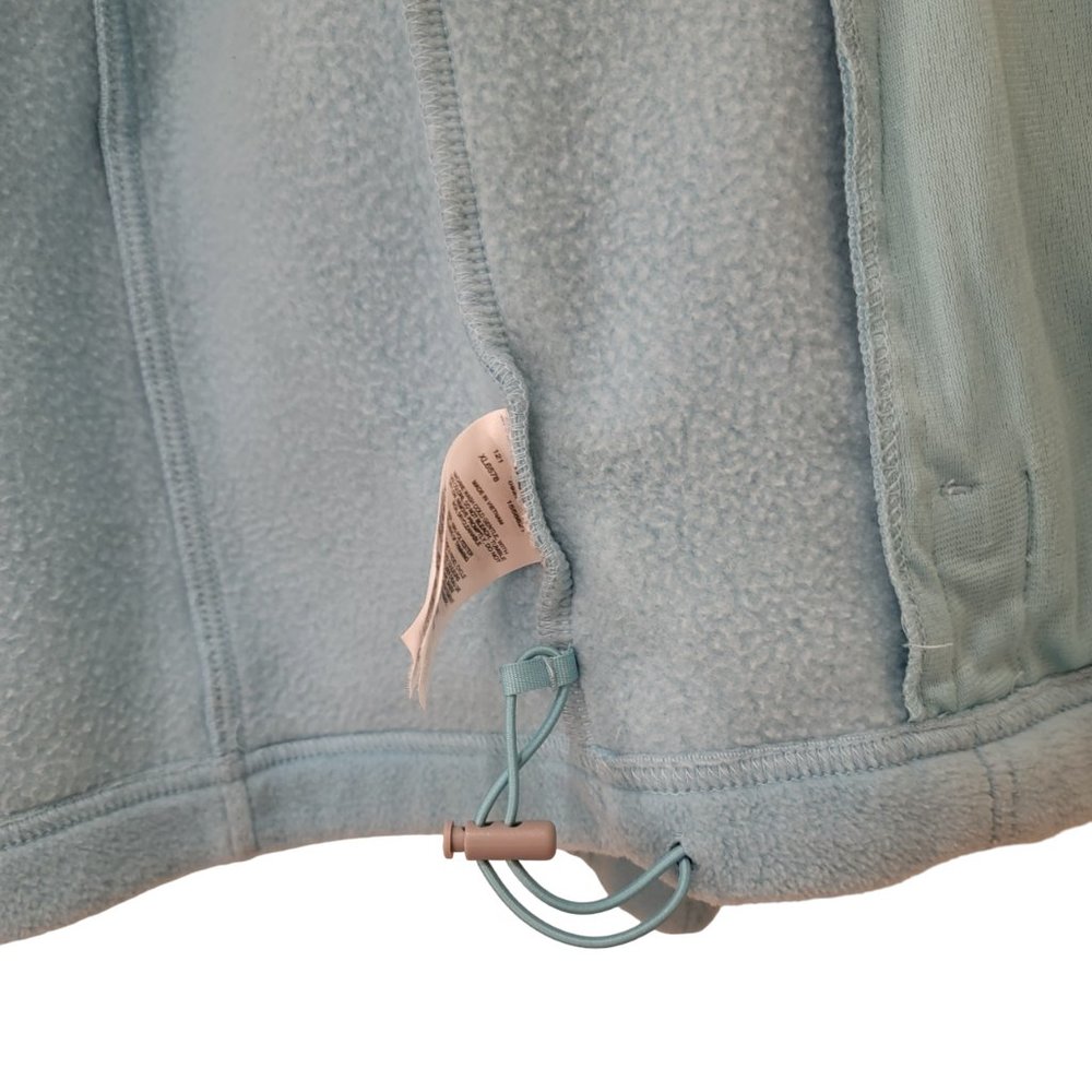 Columbia Fleece Jacket Womens Small Baby Blue Full Zip Casual Coat Comfy Warm - Picture 9 of 11